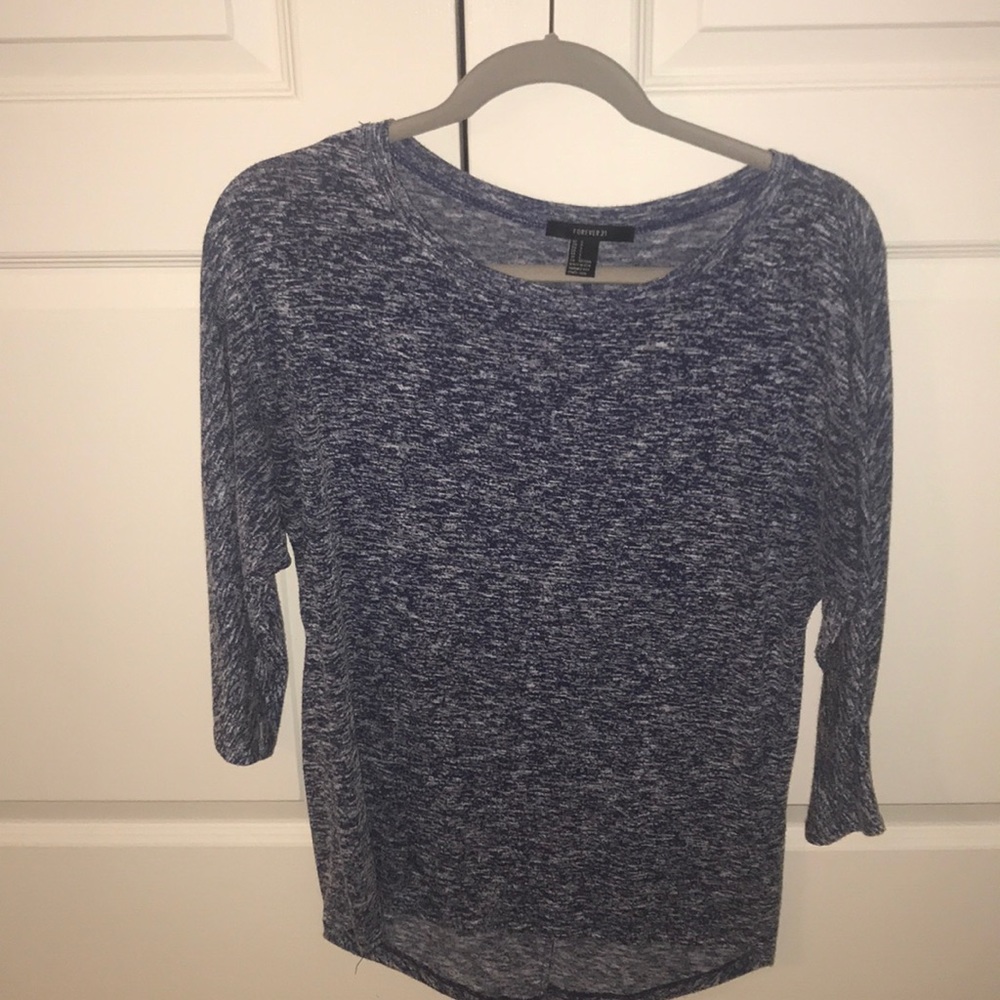 Navy blue quarter sleeve